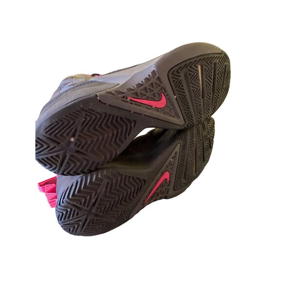 Nike Hyperfuse Basketball Sneakers 8.5 Black & Pink Mens Athletic Shoes Lightwei - Picture 8 of 8